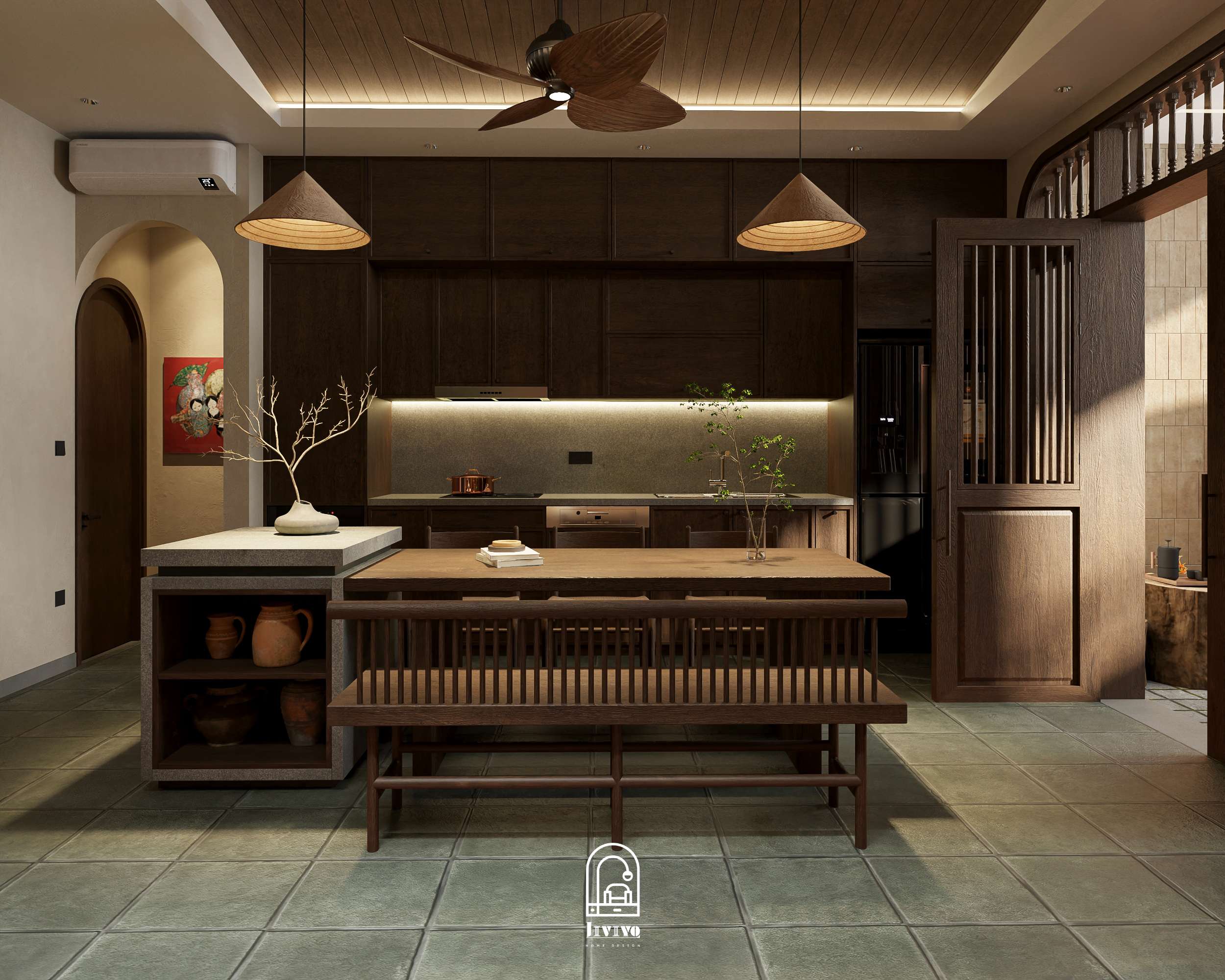thiet-ke-phong-bep-theo-phong-cach-asian-modern